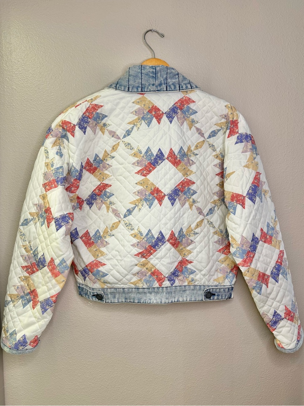 NEW BlankNYC Making Memories Quilted Patchwork Jacket Cotton Blank NYC - Picture 3 of 10